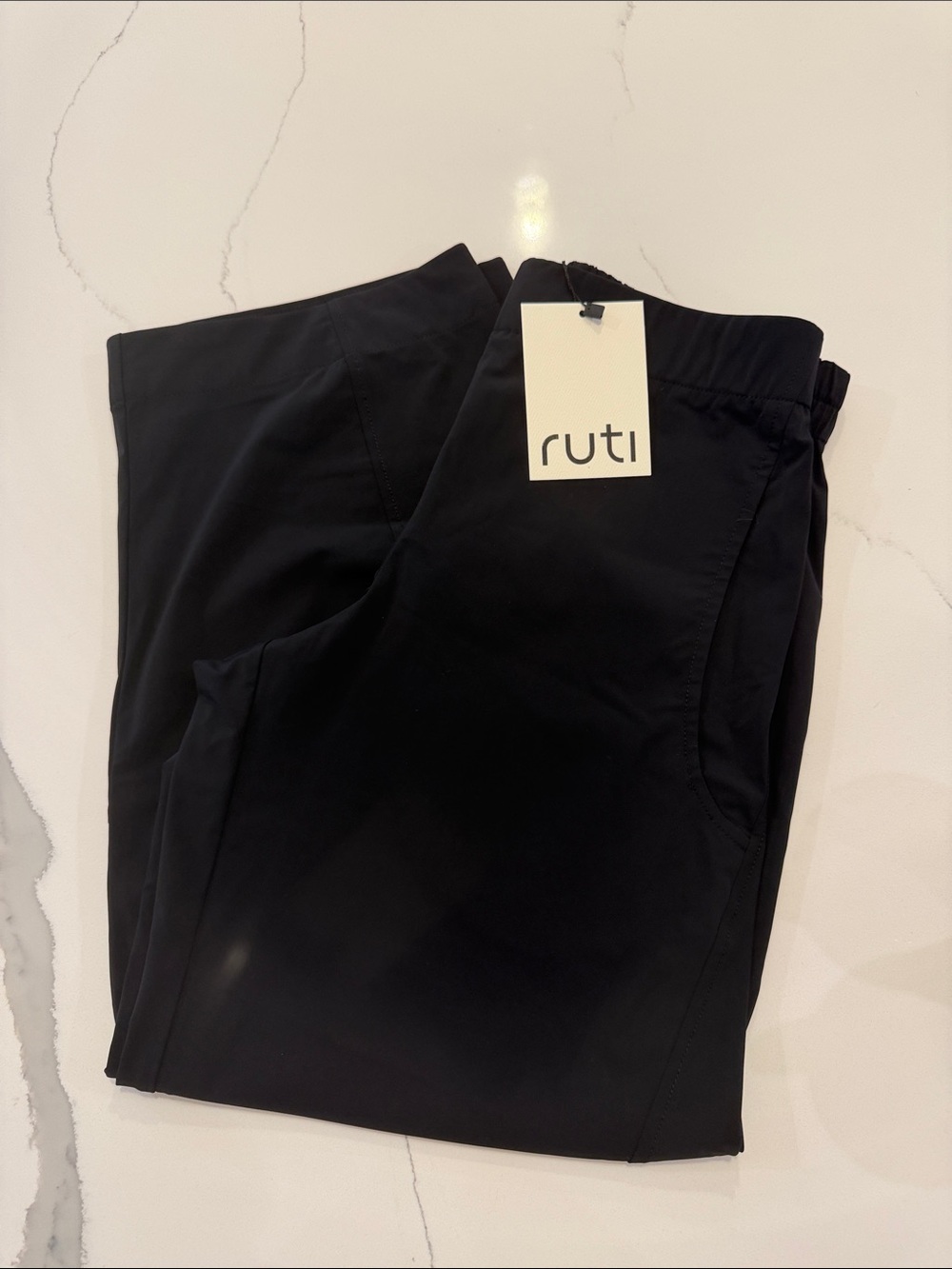 NWT Ruti On The Loose Work Pants Black 2P Barrel Leg - Picture 3 of 4